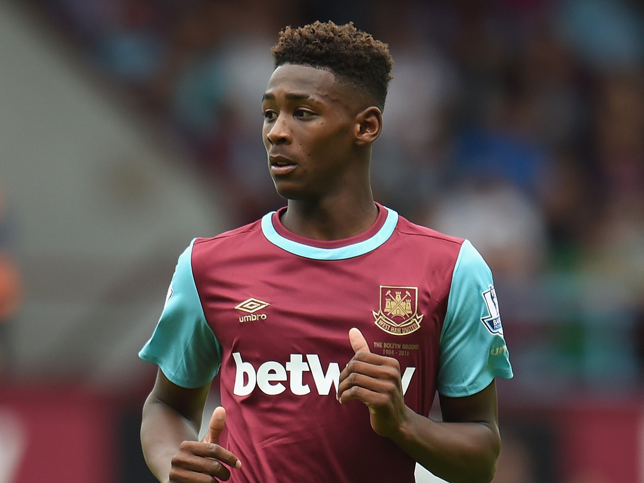 Oxford became the youngest player in West Ham's history last summer