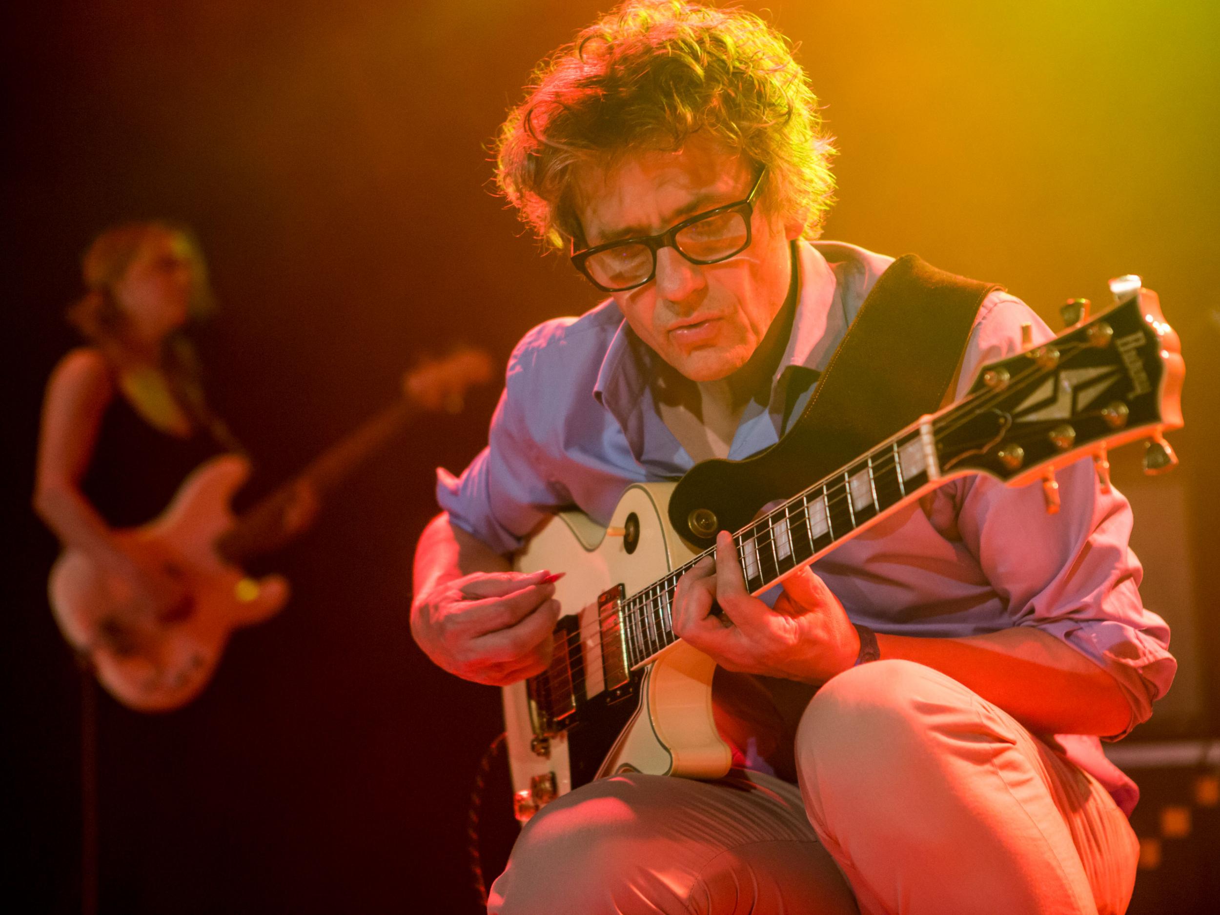 Dean Wareham and Britta Phillips of Luna perform in concert at Sala Bikini on April 23, 2015 in Barcelona, Spain