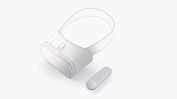 Google unveiled sketches of its new headset and VR controller at the I/O conference