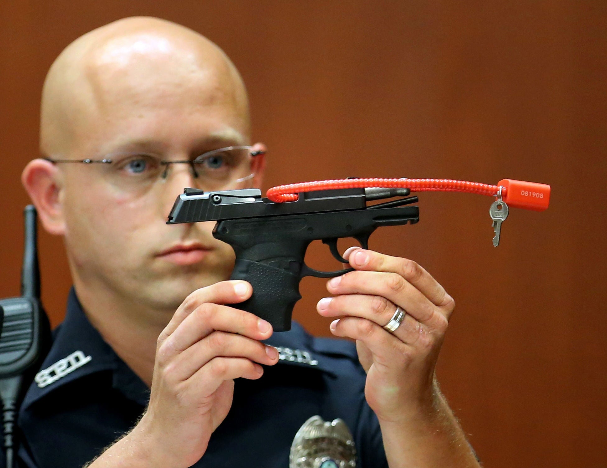 The gun used by Mr Zimmerman was recently returned to him by the authorities