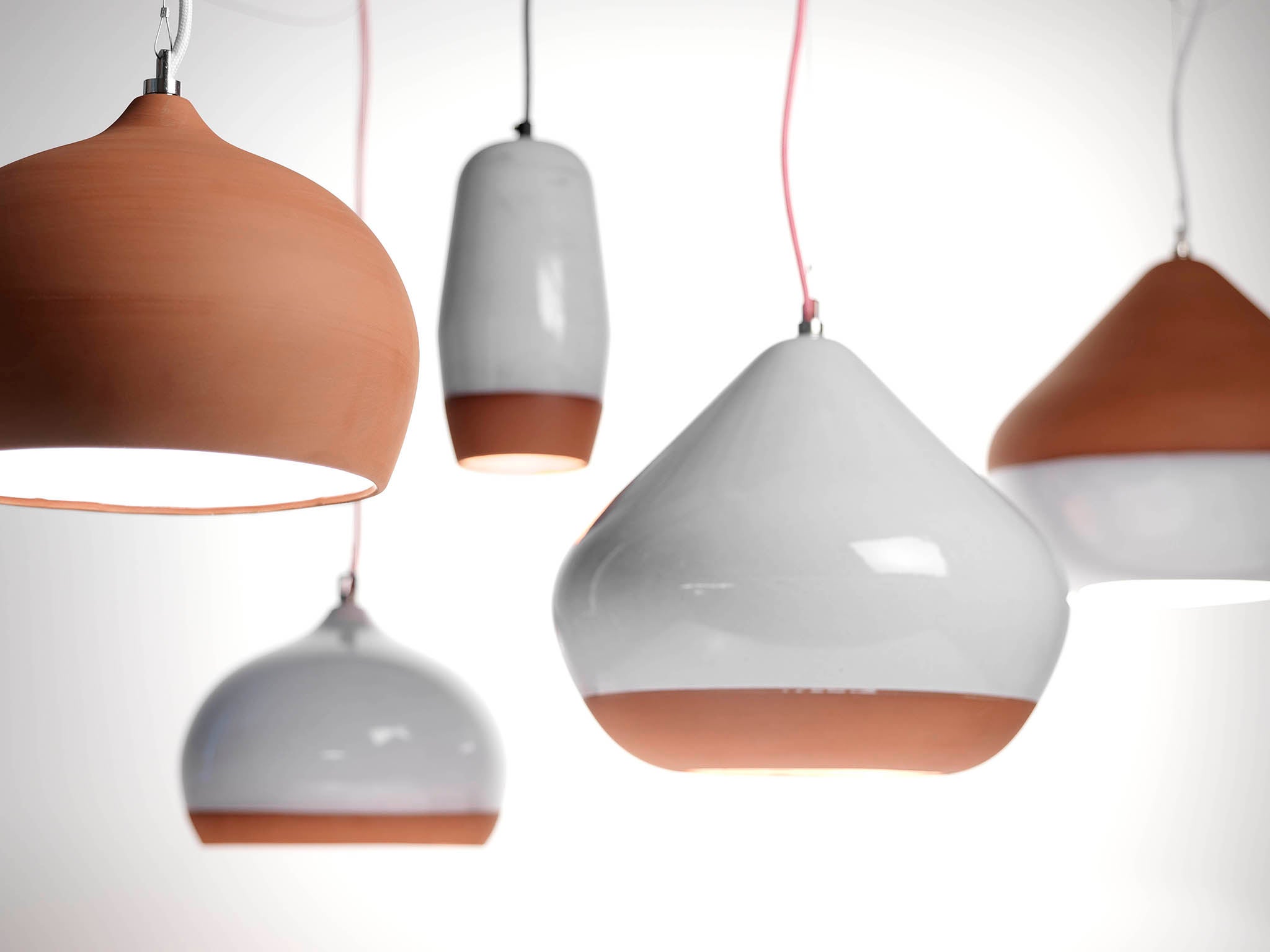 Hand and Eye Studio will debut their terracotta pendant lamps at CDW