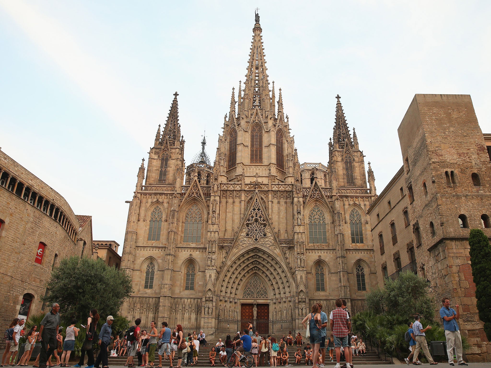 Barcelona's gothic Cathedral of the Holy Cross and Saint Eulalia (Getty)