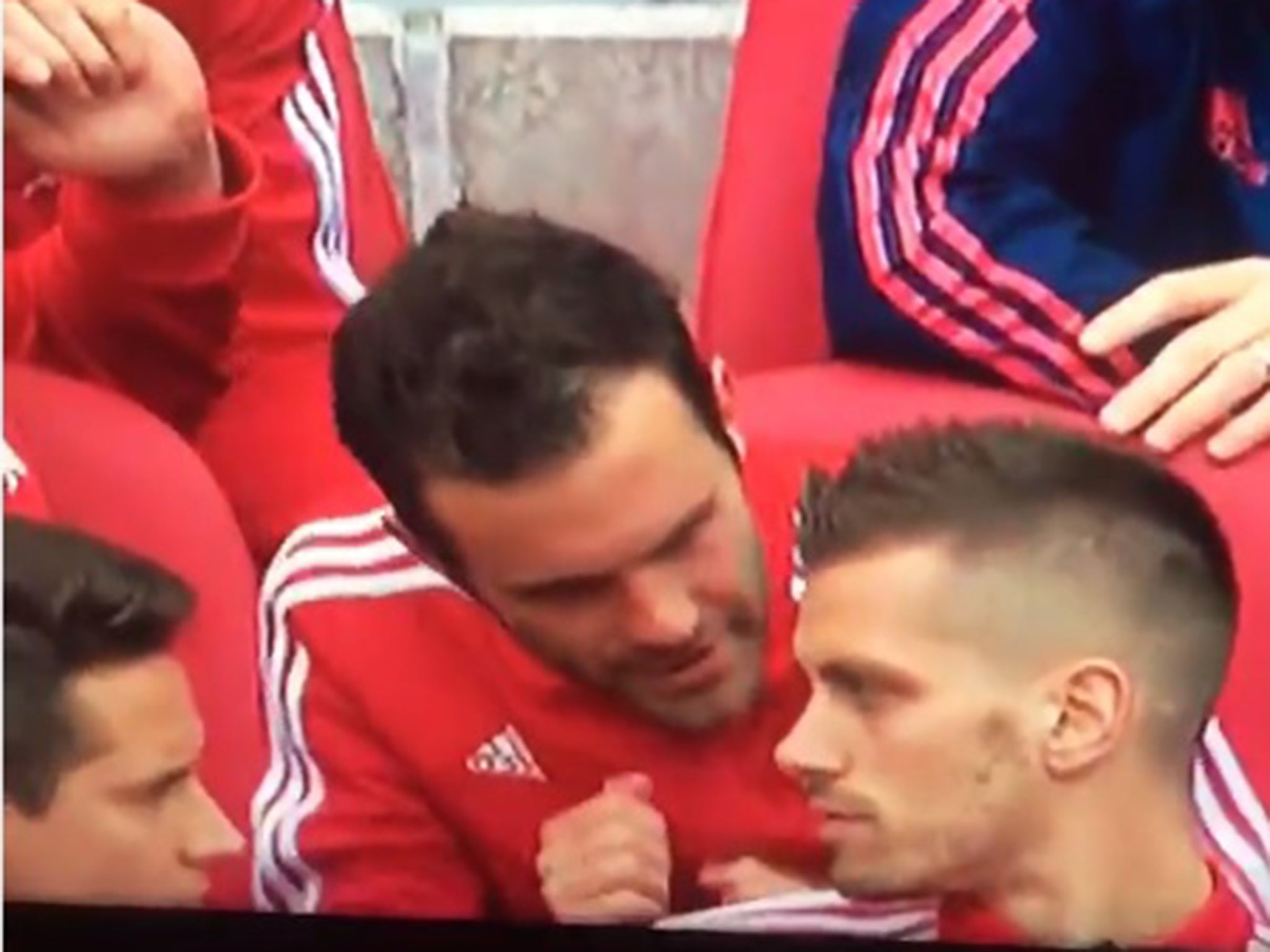 Juan Mata seems to do a Pardew-esque dance of his own