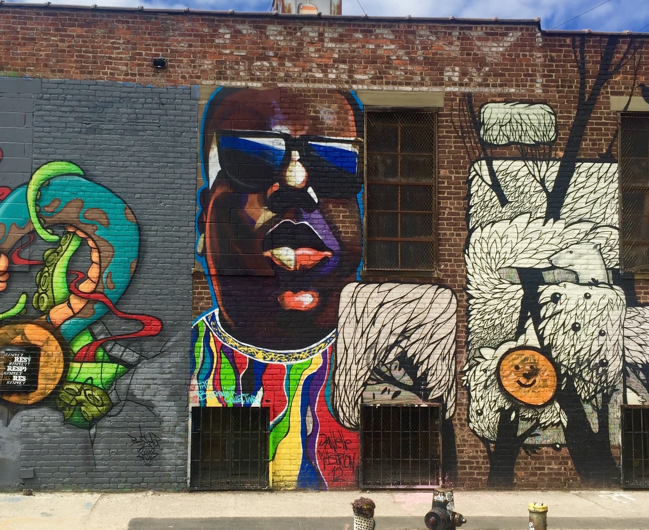 Danielle Mastrion’s "The Notorious BIG" in Bushwick.