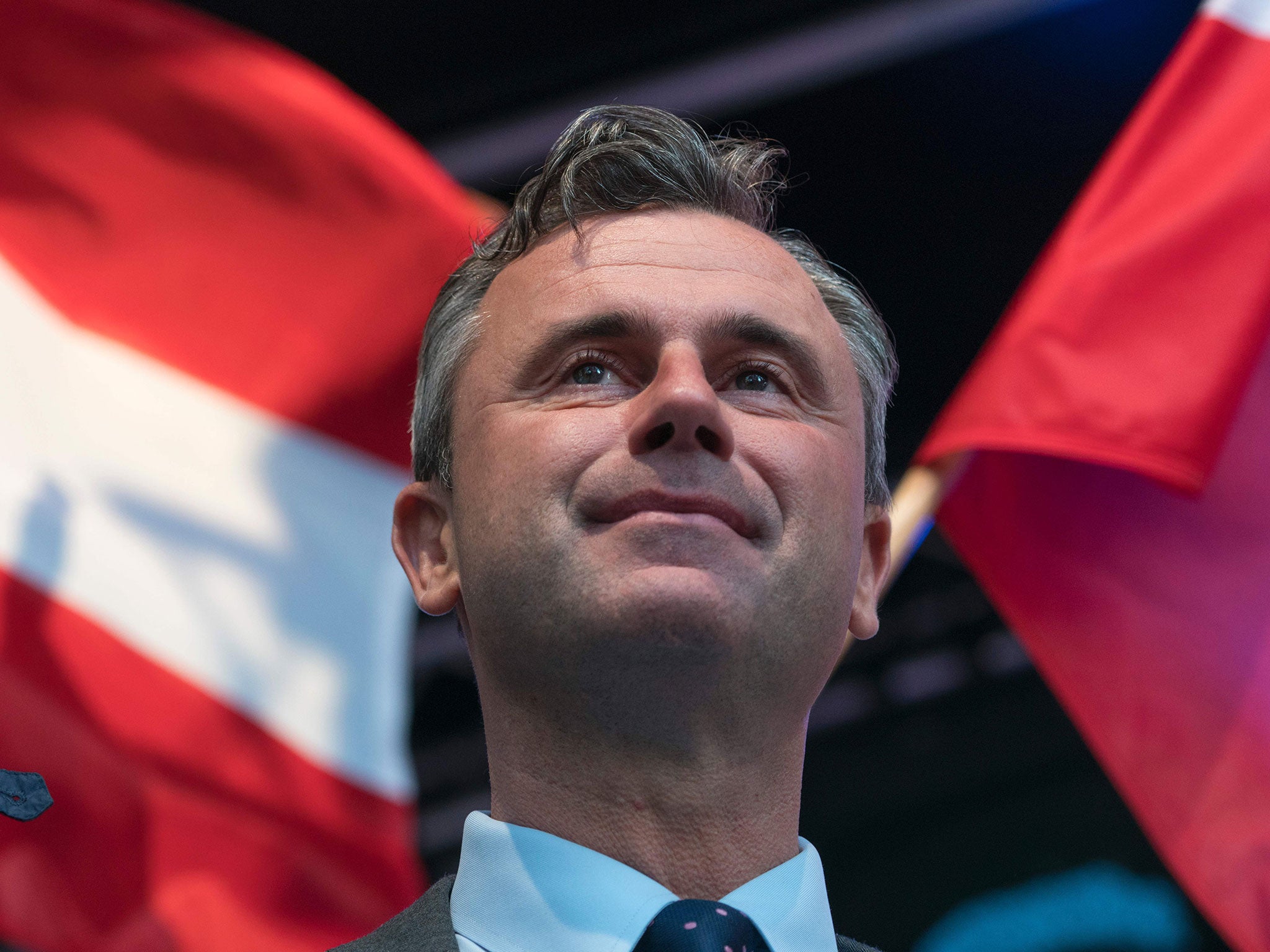 Right-wing Austrian Freedom Party presidential candidate Norbert Hofer