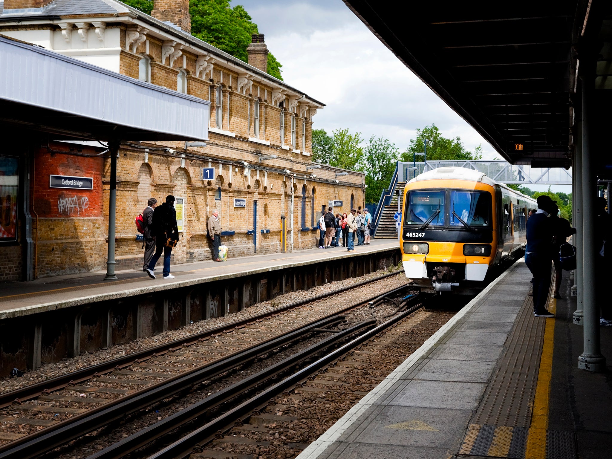 The incident took place at Catford Bridge station (file pic)