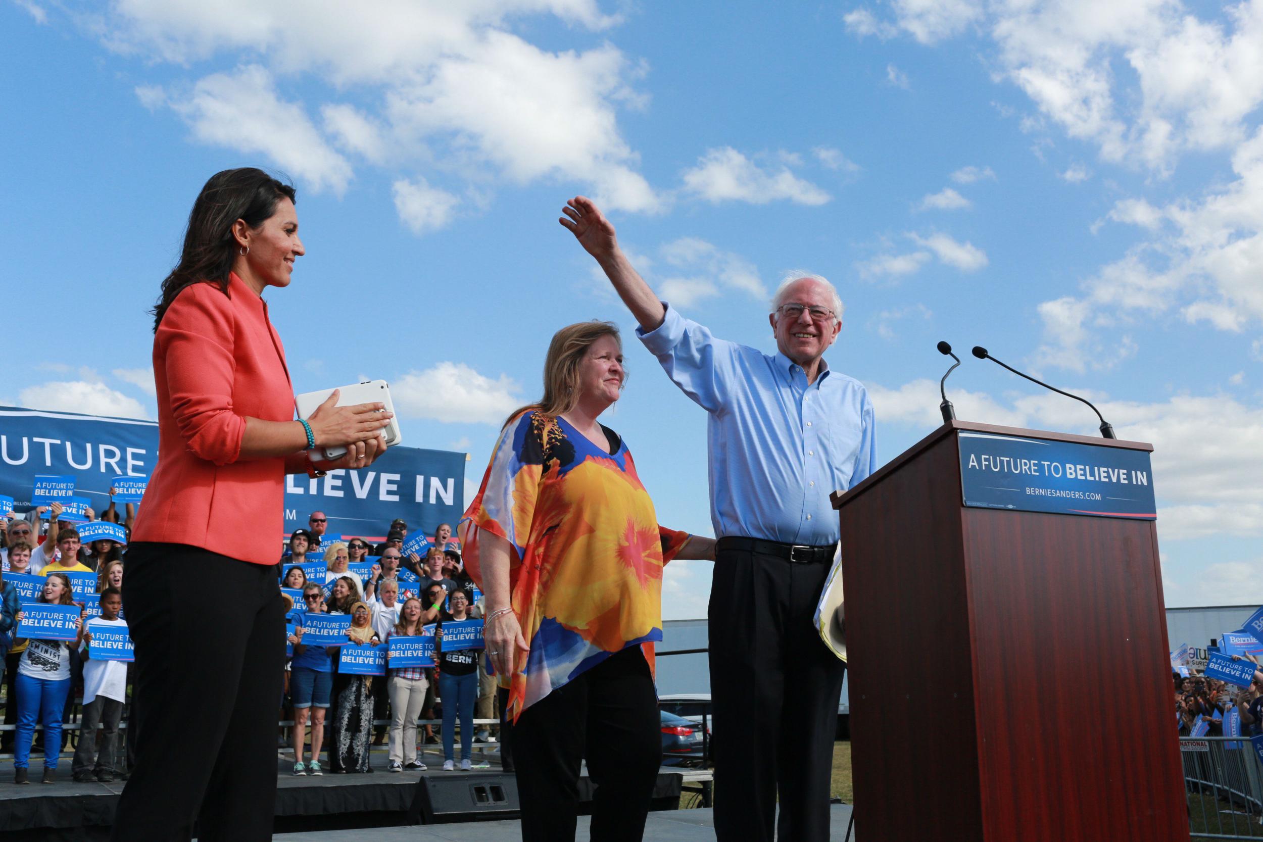 Bernie Sanders is continuing his campaign against Hillary Clinton for the Democratic nomination