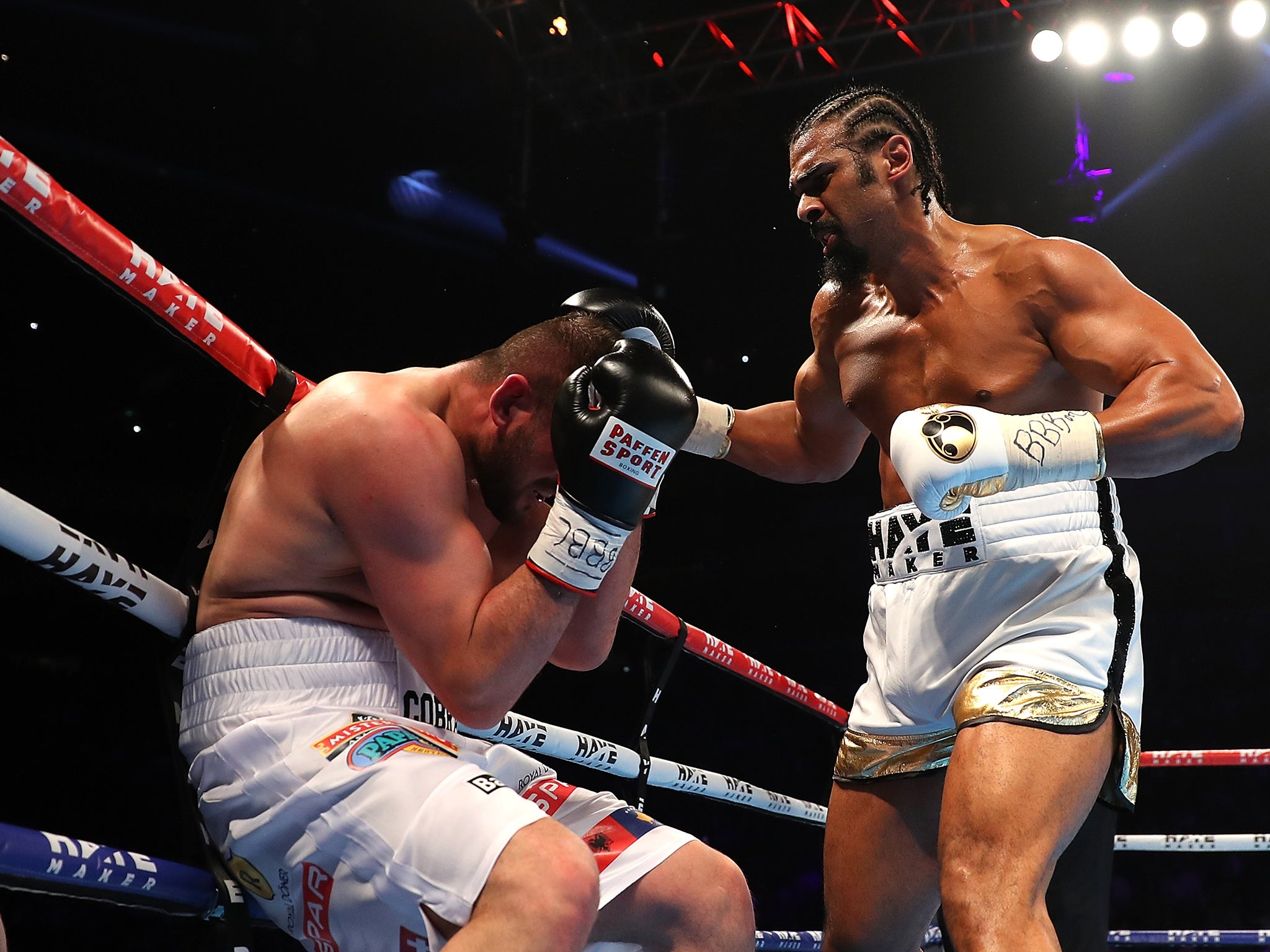 David Haye blew away Arnold Gjergjaj on Saturday night