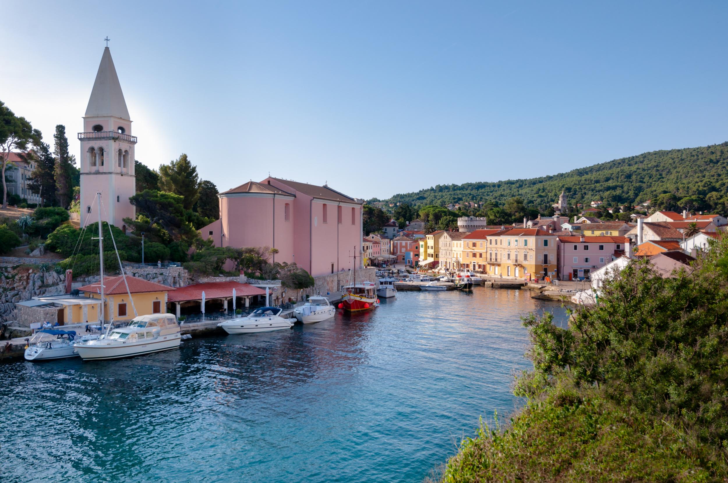 The harbour in Veli Losinj