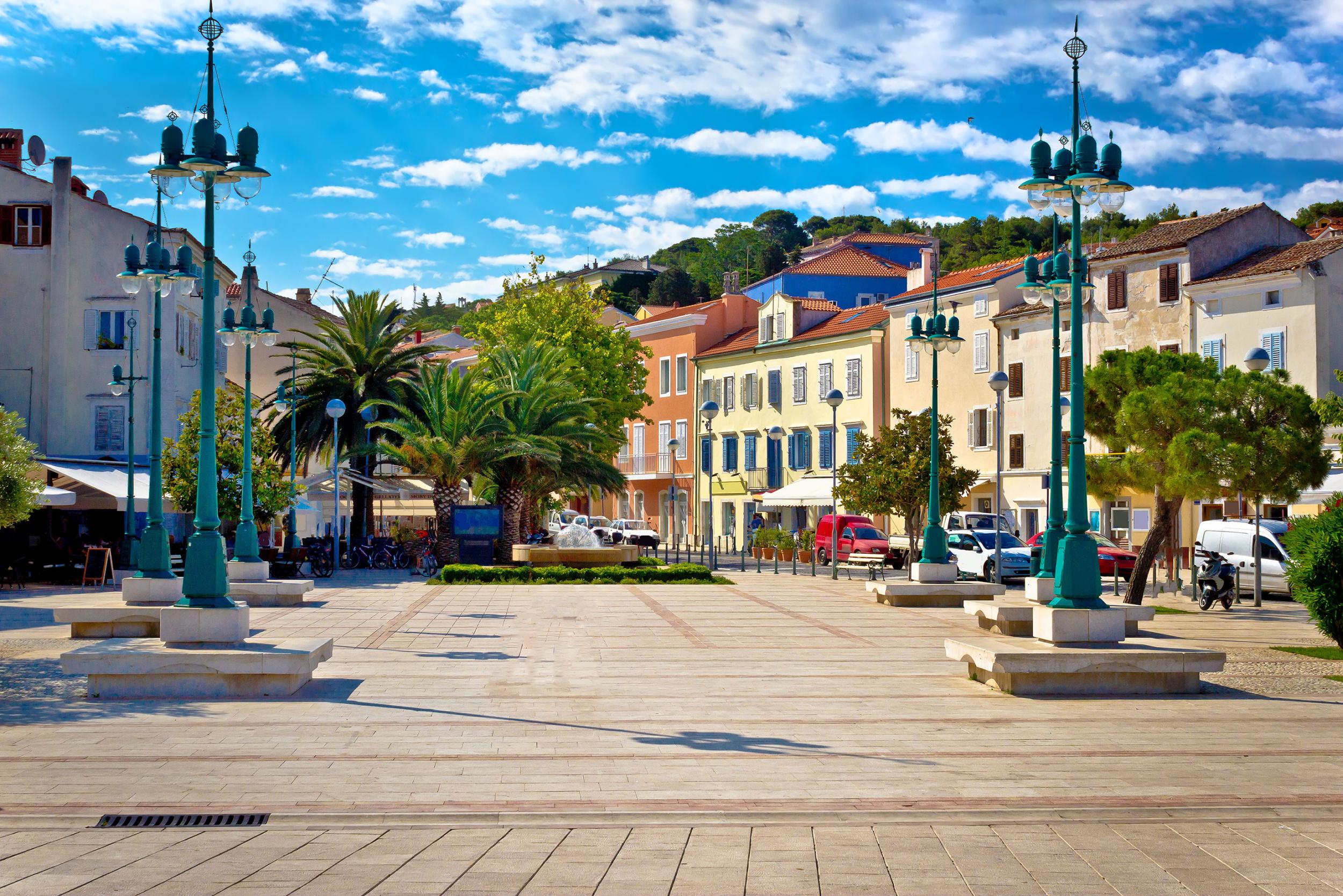 A colourful square in Mali Losinj