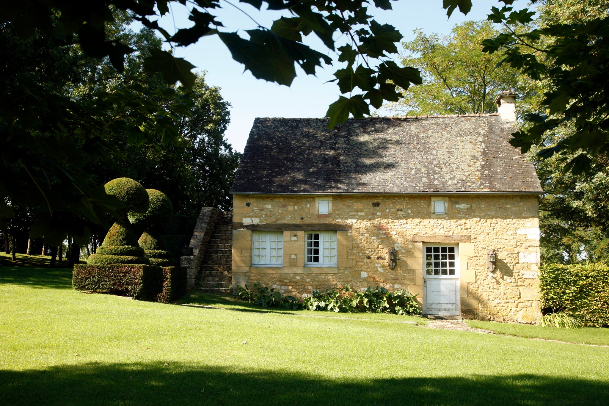 There are enchanting views from the L’Annex du Manoir, a self-catering cottage