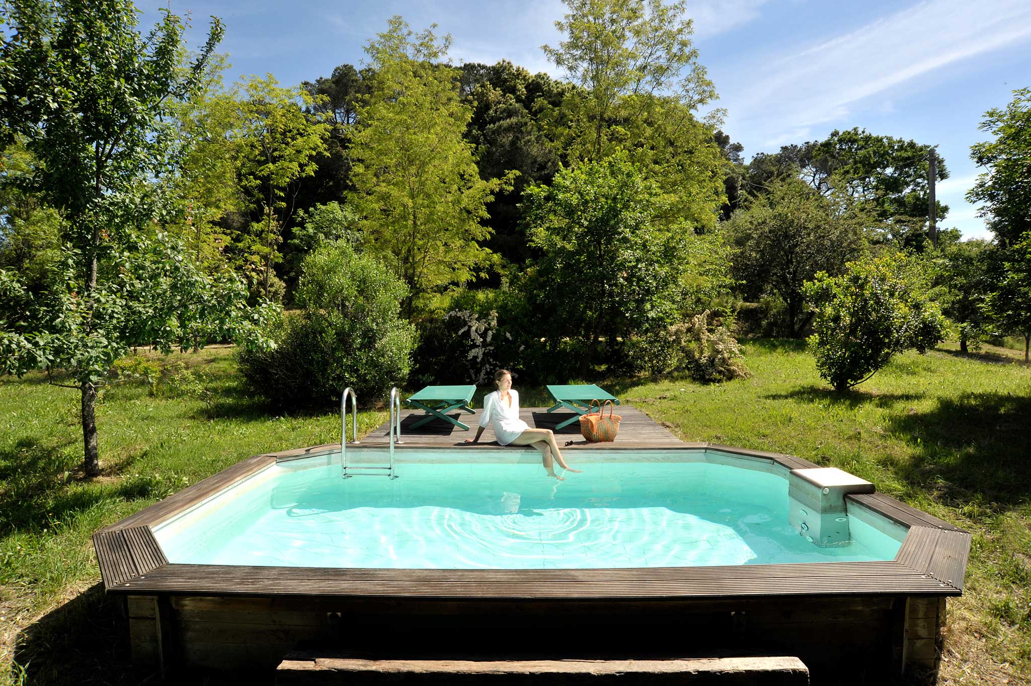 The pool at Fattoria Barbialla Nuova