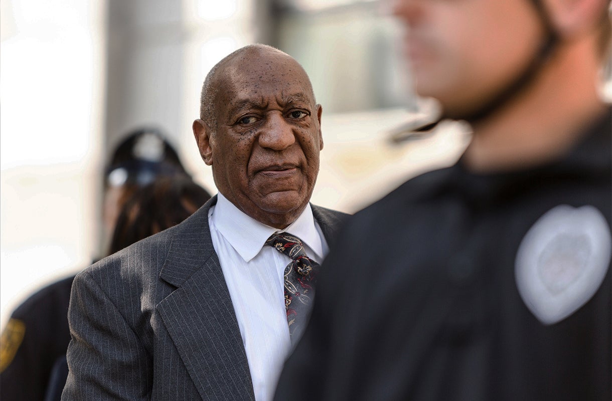 Bill Cosby arrives at the Montgomery County Courthouse in Norristown, Pennsylvania.