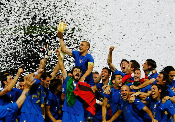 Fabio Cannavaro led the Juventus contingent as Italy lifted the World Cup in 2006 (Getty)