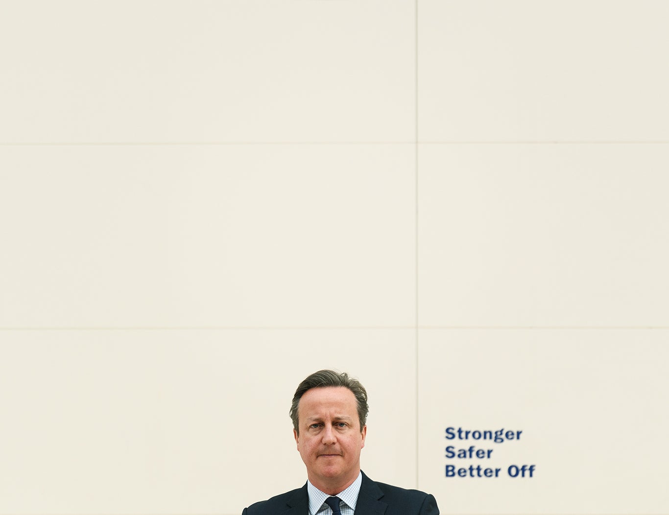 David Cameron delivers a speech on the EU, at the British Museum on May 9, 2016 in London, England.