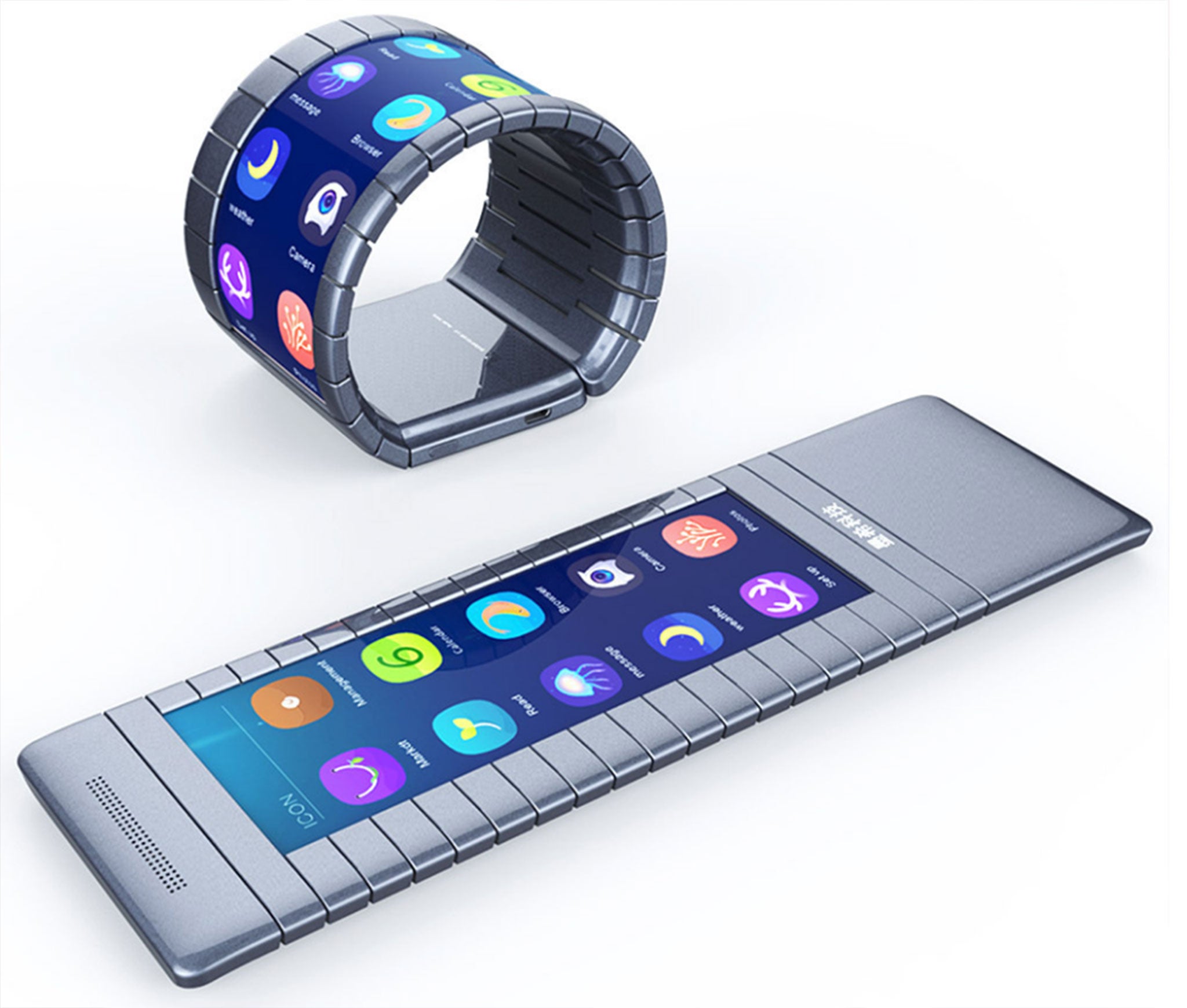 The Moxi phone will be able to roll up into a bracelet