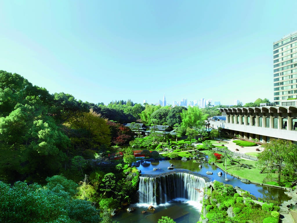 The landscaped gardens of the New Otani