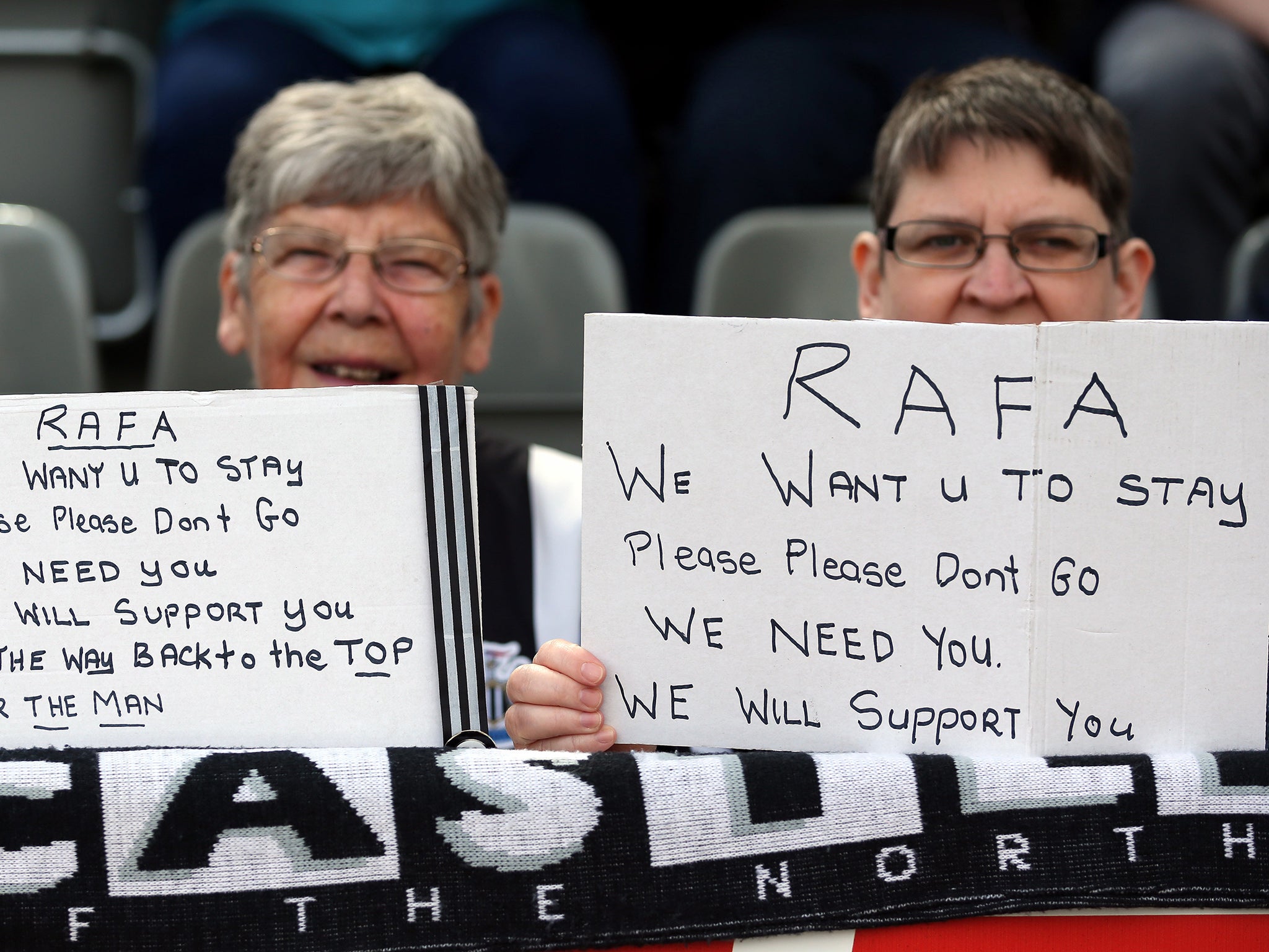 Benitez has captured the hearts of the club's supporters