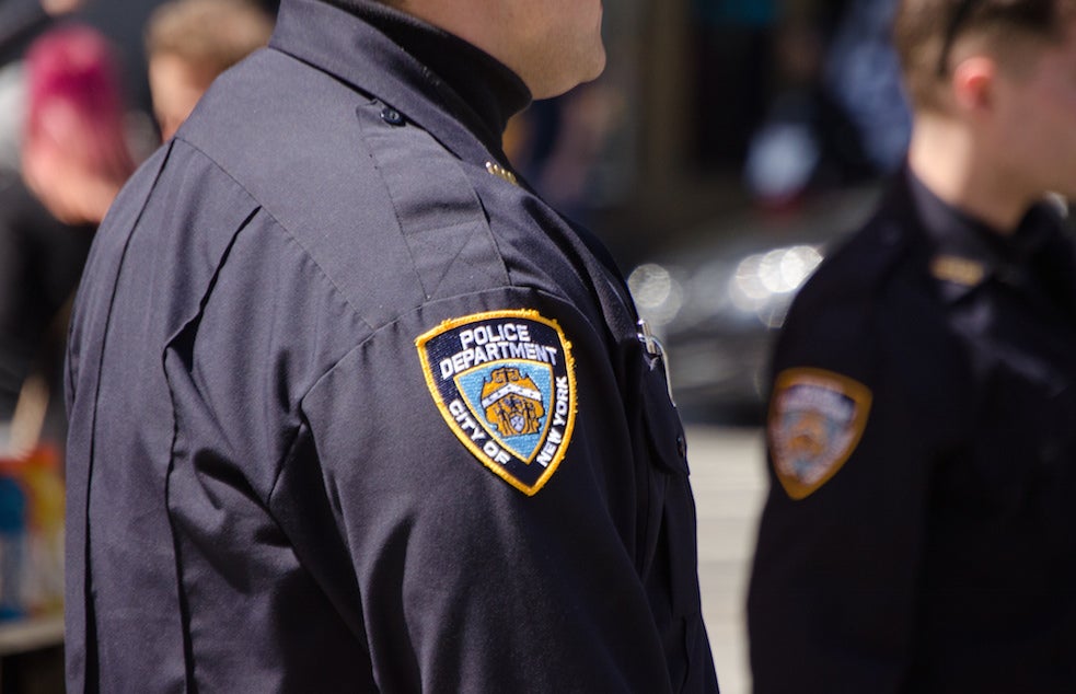 An NYPD officer.