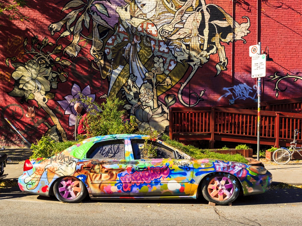 The colourful Kensington Market neighbourhood