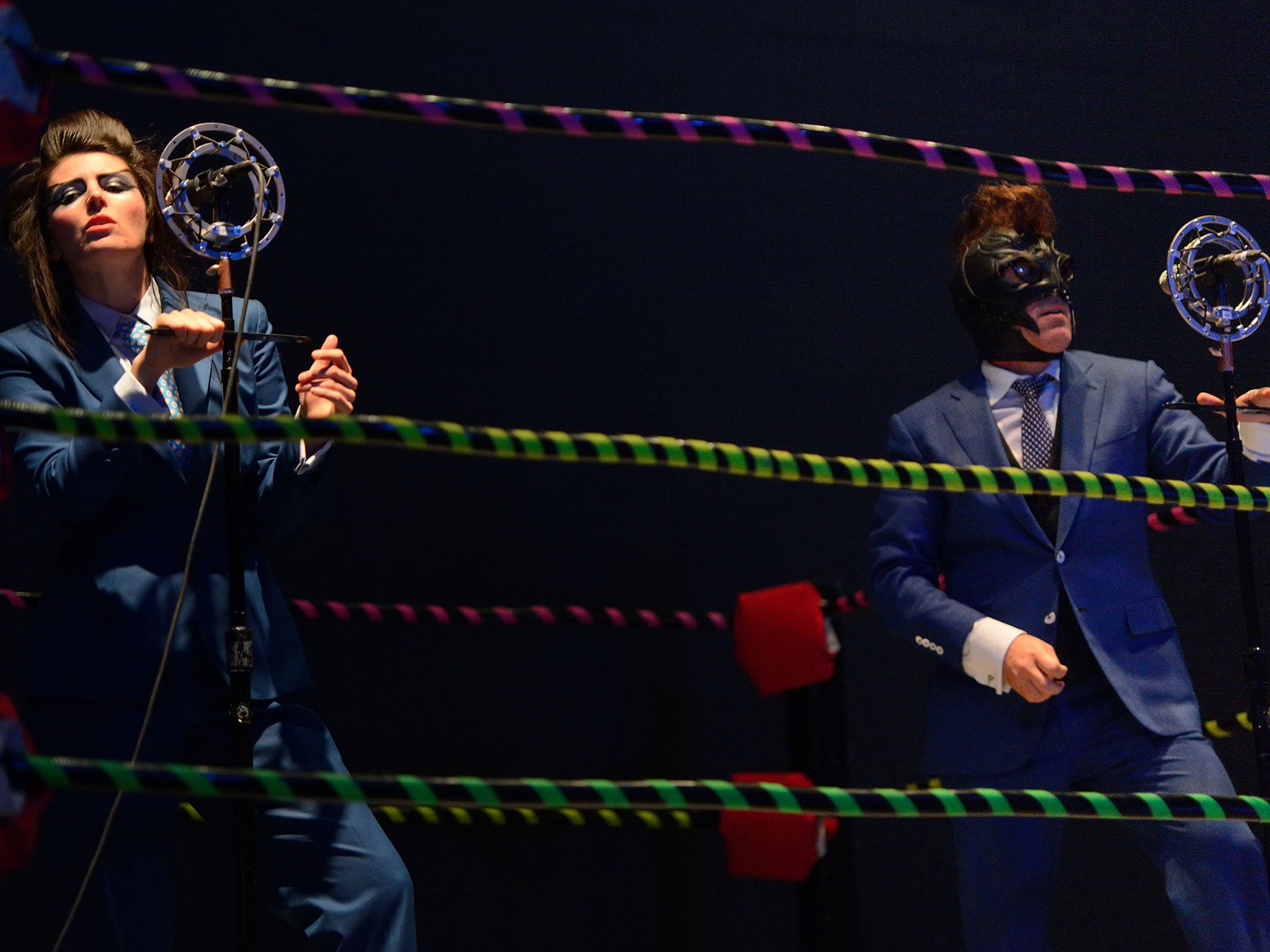 Carina Round and Maynard James Keenan perform at Riviera Theatre in Chicago, Illinois