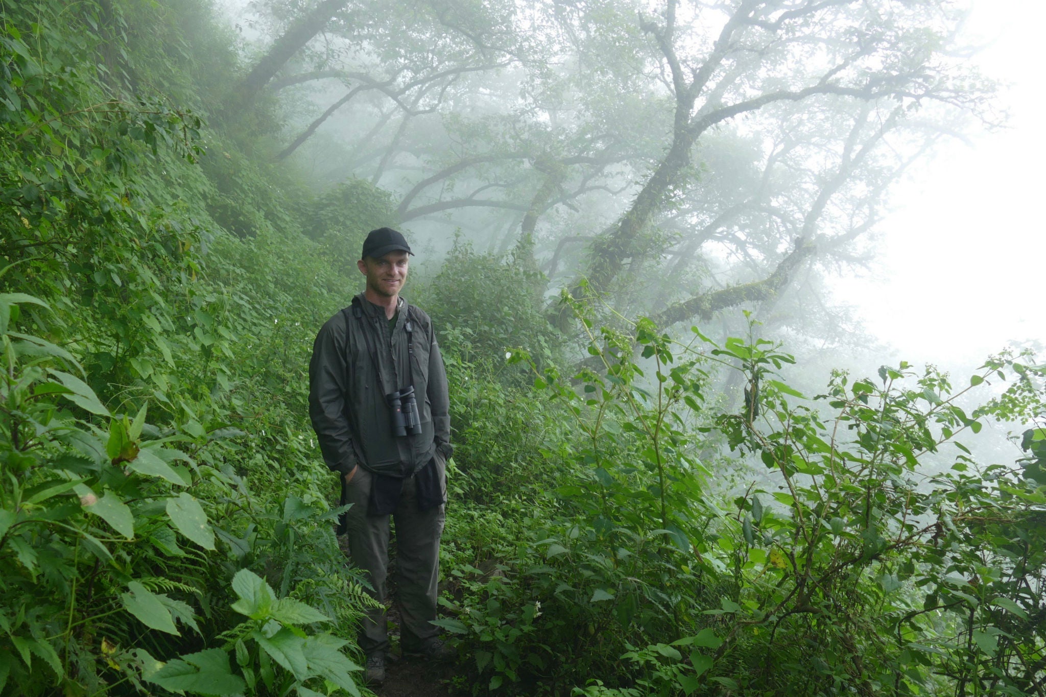 Ornithologist Noah Strycker searches for birds in the cloud forest of northwest Argentina, during his record-breaking Big Year