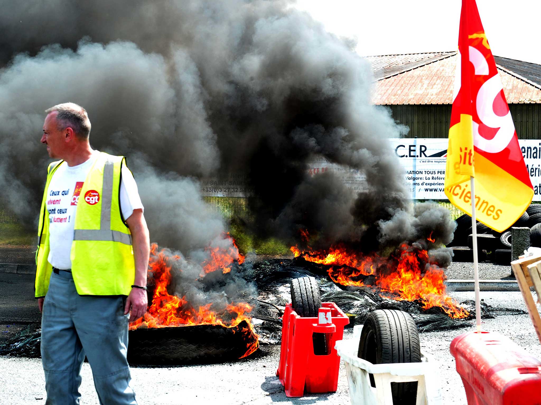 French unions have been blockading fuel supplies