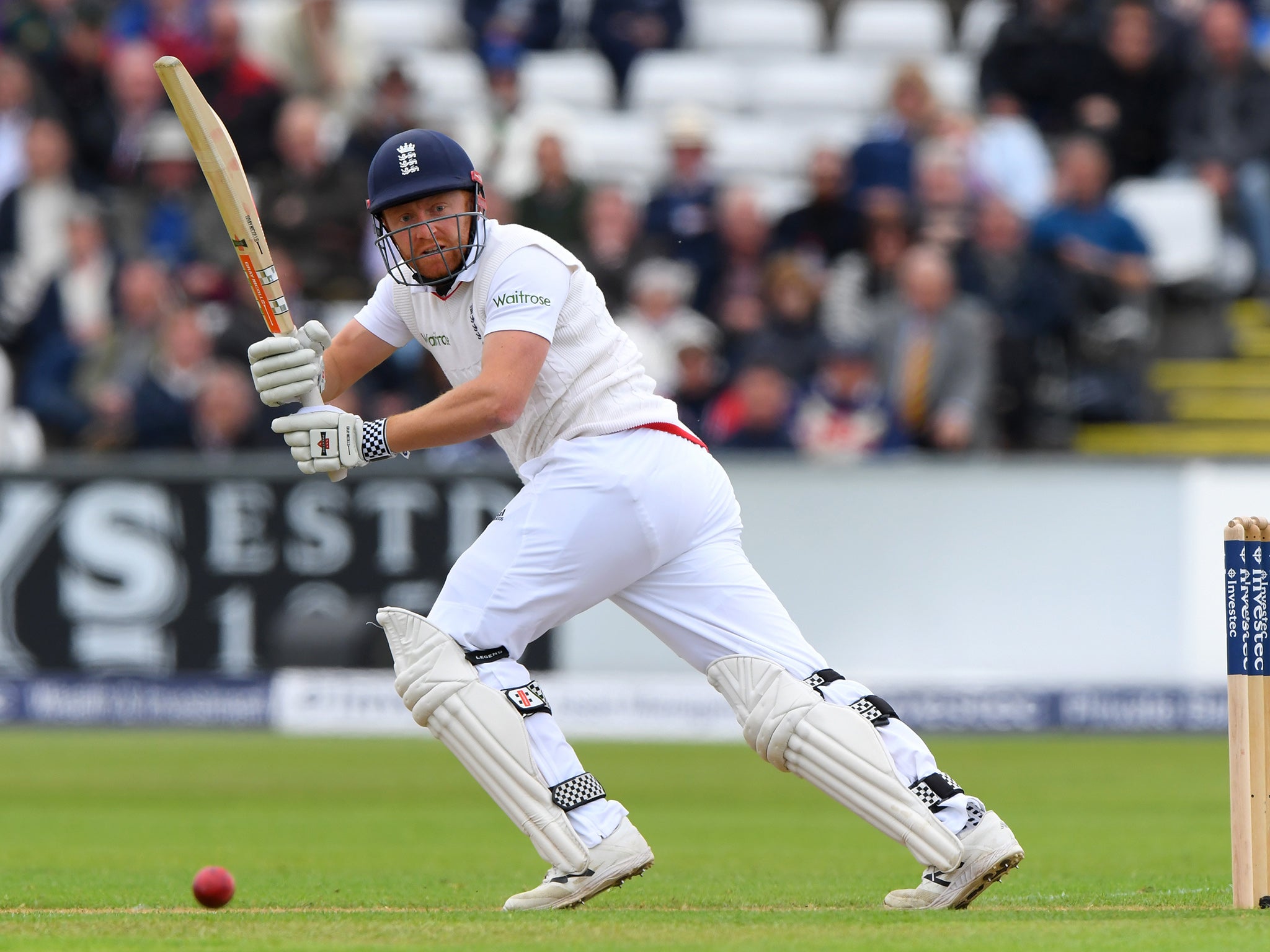 Jonny Bairstow was in fluent form before falling just before the close