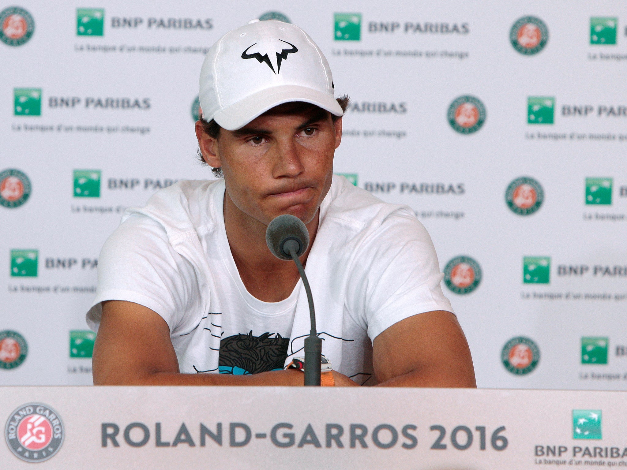 A miserable Rafa Nadal confronts the end of his French Open