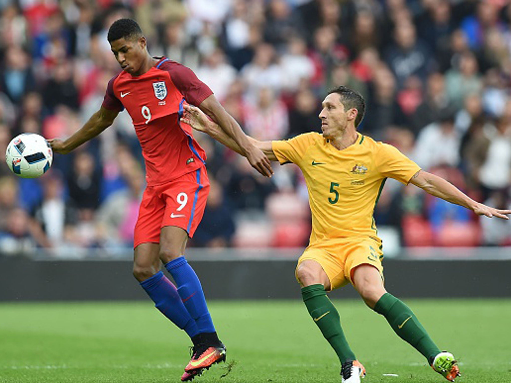 Rashford impressed on his first England appearance, just three months after his first club game