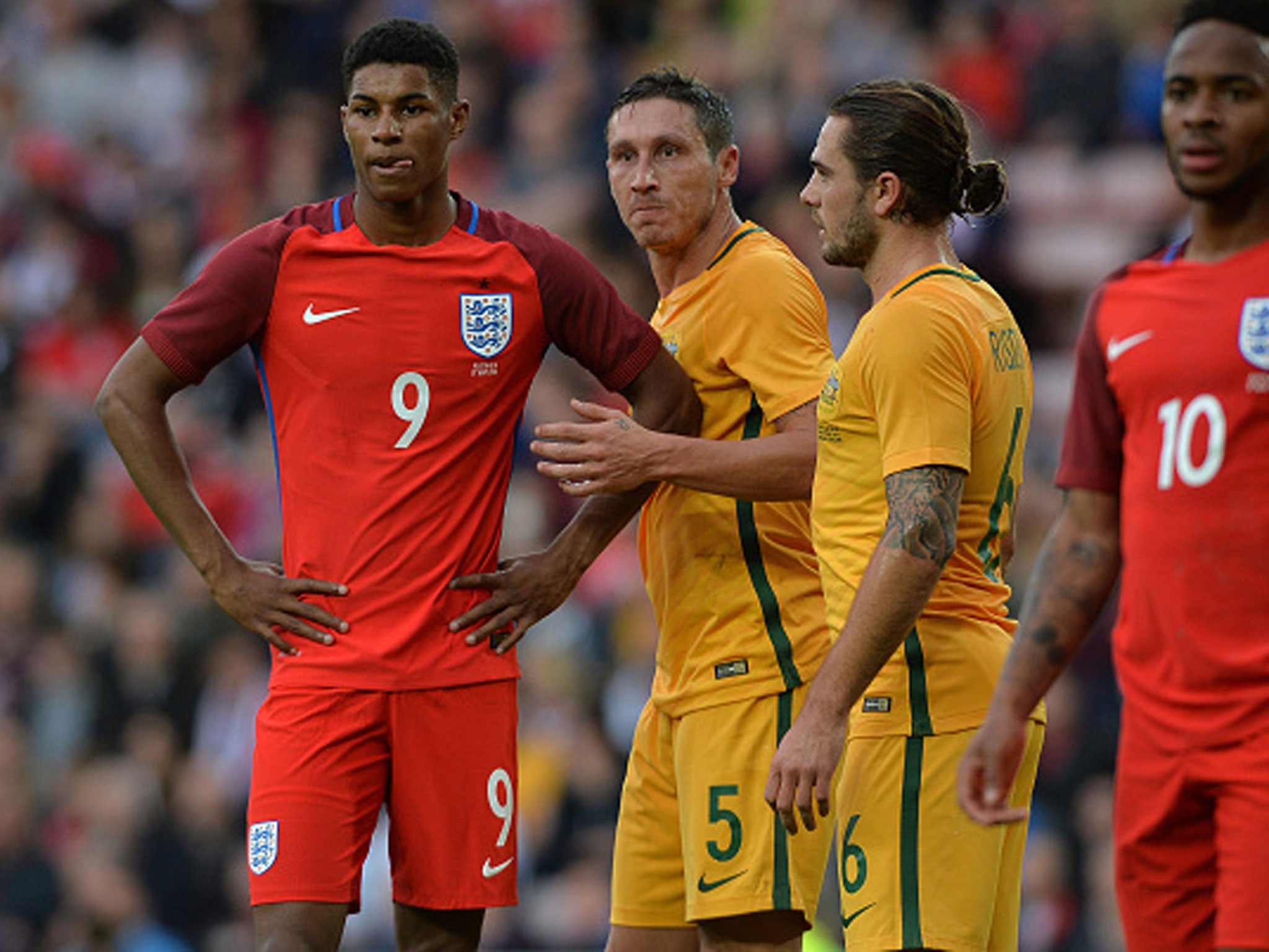 The Manchester United teenager did not looked fazed as he began his international career in some style (Getty)