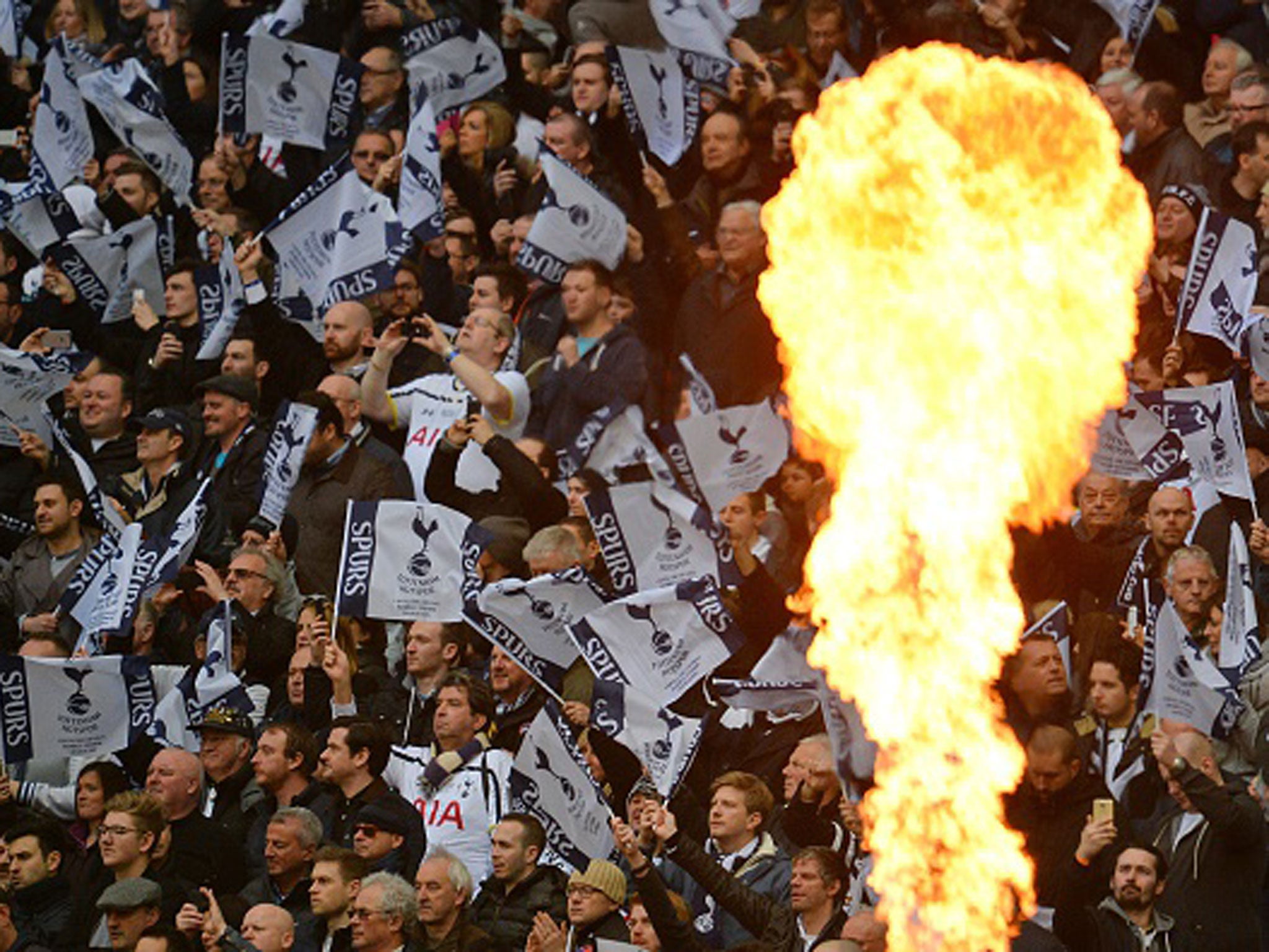 Tottenham supporters have seen their side win just once in seven matches at the new Wembley Stadium (Getty)