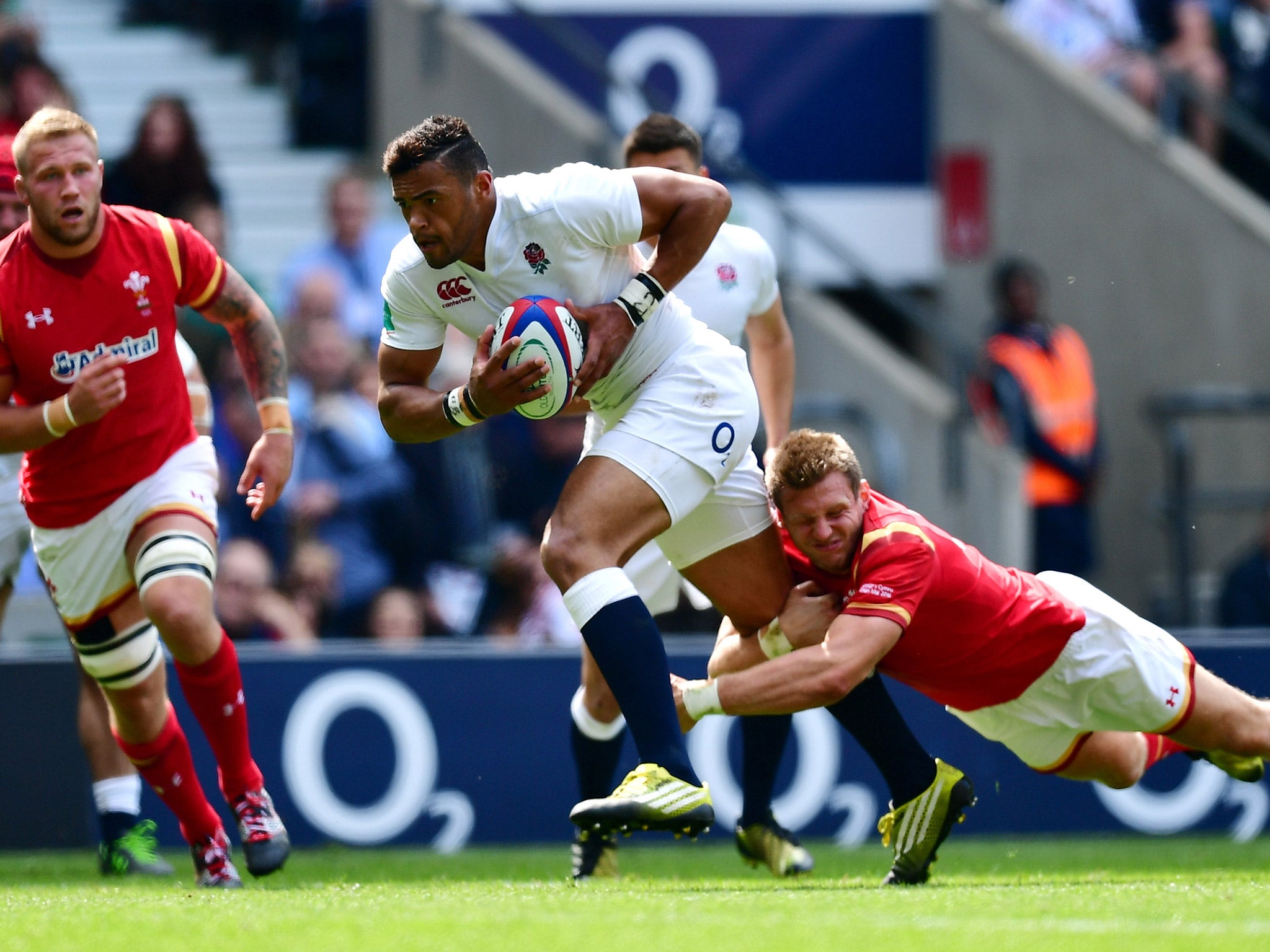 &#13;
Luther Burrell starts after his try-scoring performance against Wales &#13;