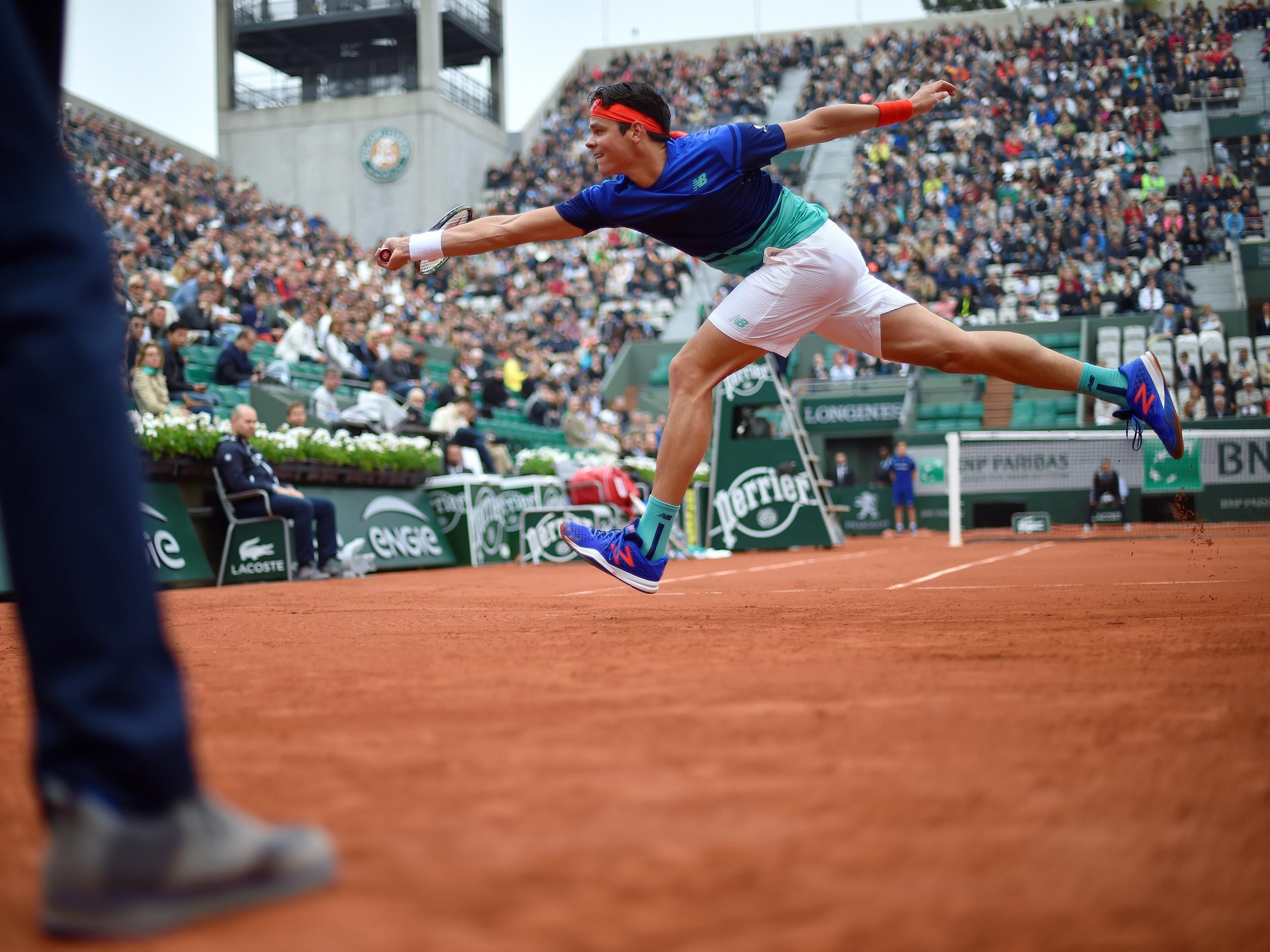 &#13;
Albert Ramos-Vinolas beat Milos Raonic(pictured) 6-2, 6-4, 6-4 &#13;