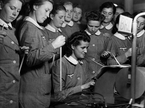 Women during WW II: teleprinter operators for the German Wehrmacht (Getty )