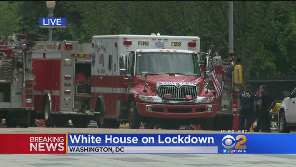 The alert happened while Mr Obama was in the White House