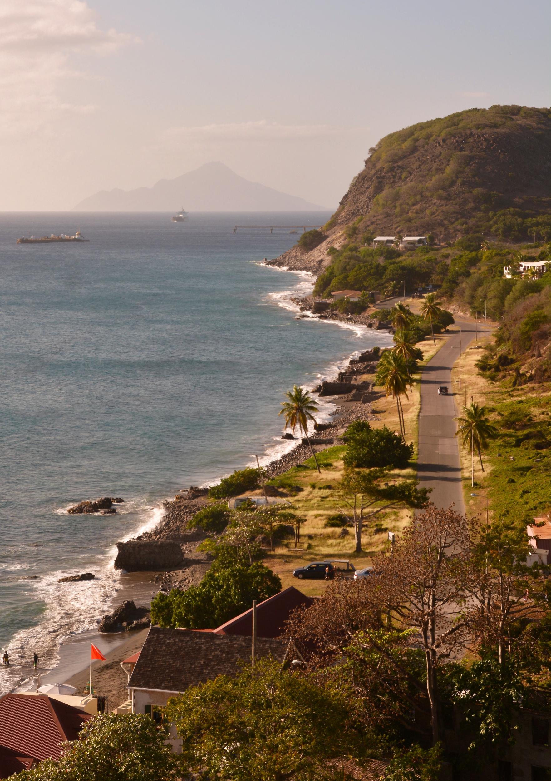 Statia's coastal road