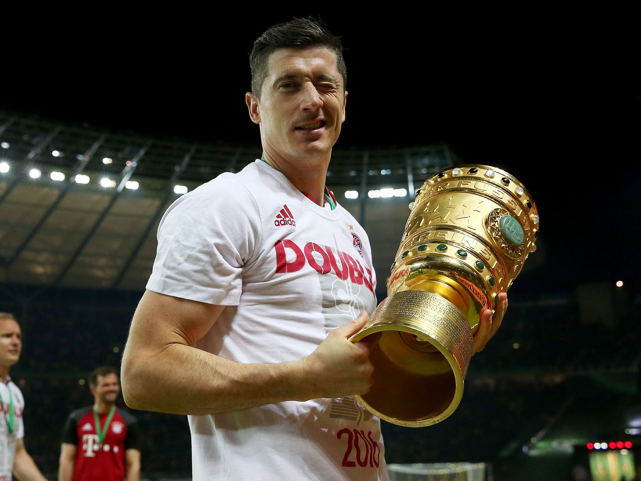 Robert Lewandowski represents a threat up front for Poland