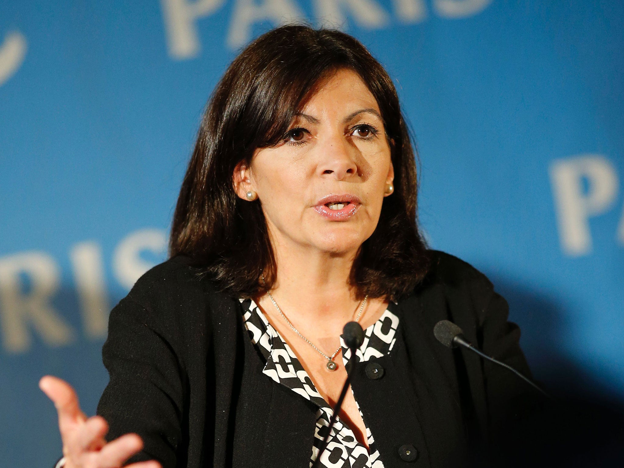 Mayor of Paris Anne Hidalgo gives a press conference regarding the creation of an official camp to welcome migrants on May 31, 2016 in Paris.