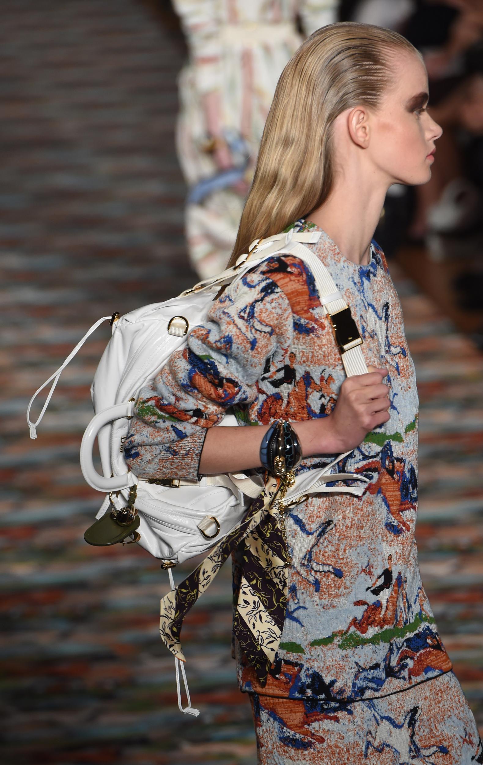 A hunting-scene Jacquard from the Dior 2017 Cruise collection (Getty)