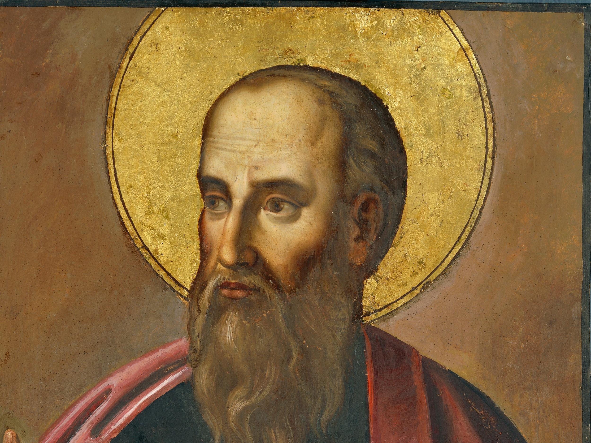 Portrait of Saint Paul of Tarsus or Saint Paul the Apostle. Painting by Giuseppe Franchi