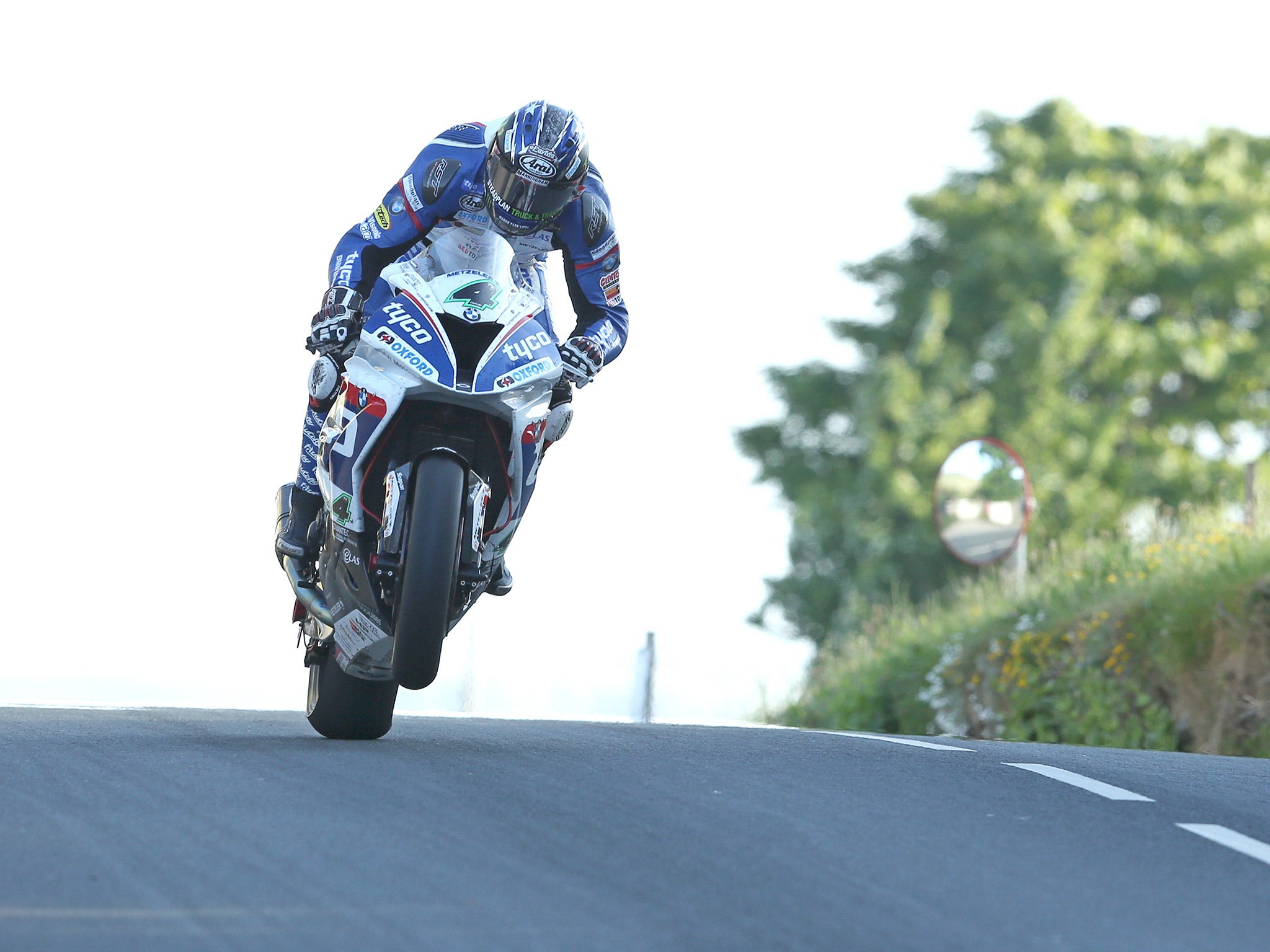 Ian Hutchinson set the fastest lap time during Tuesday's practice session