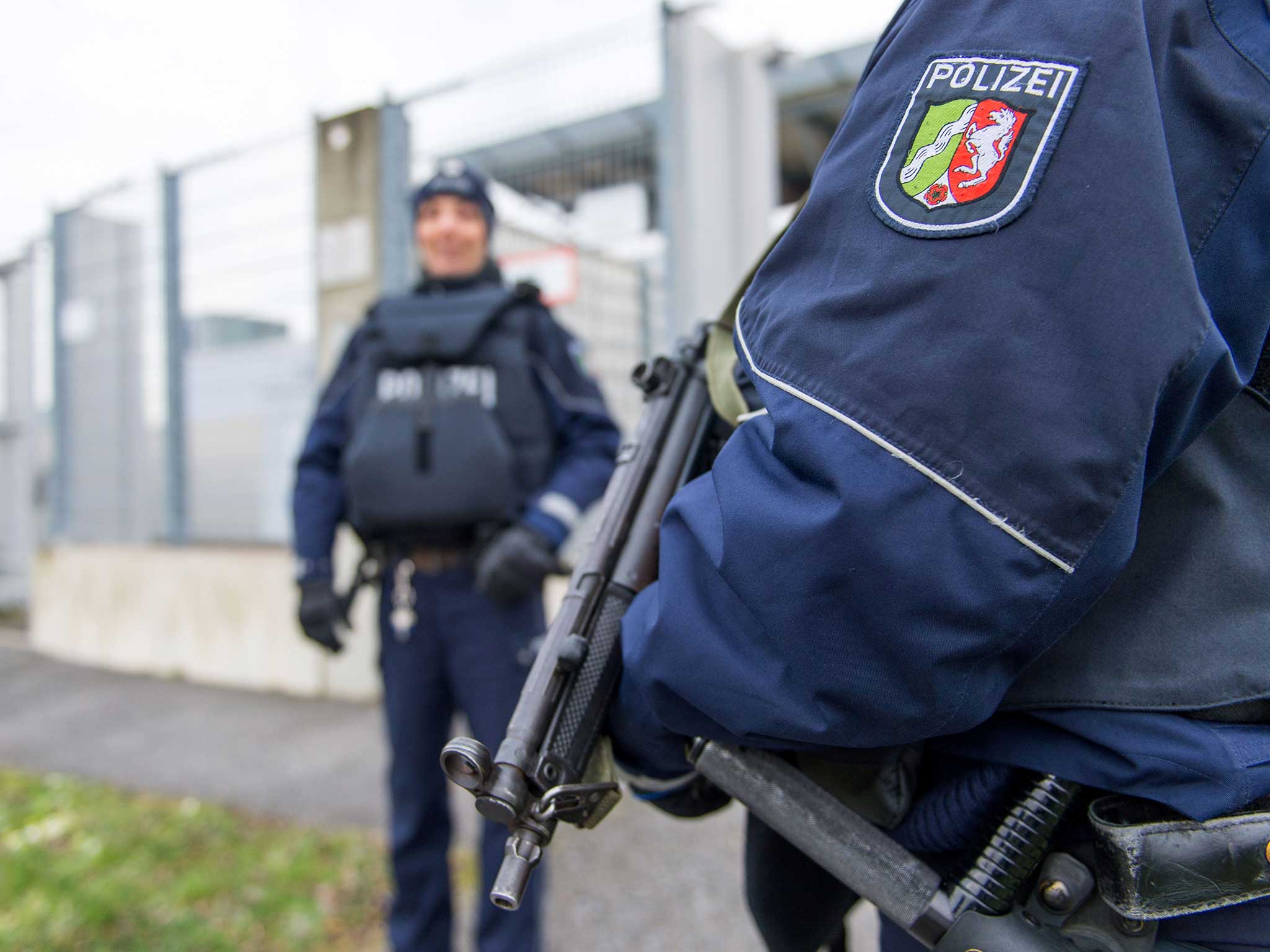 Dusseldorf police on patrol