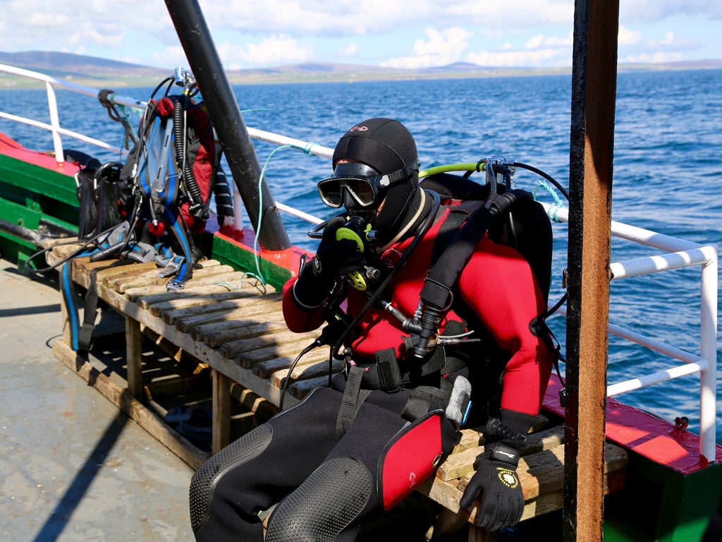 Getting used to the dry suits