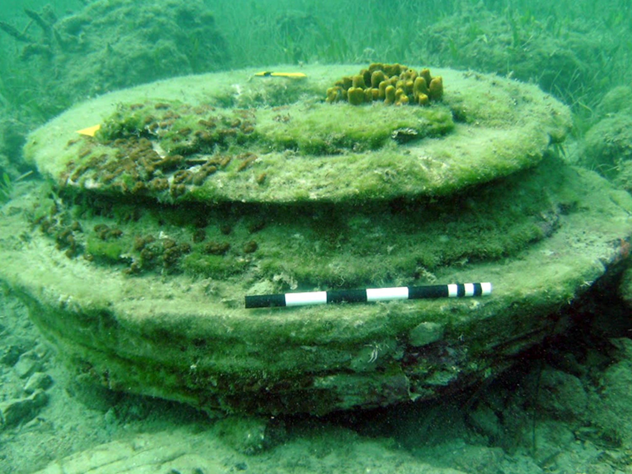 The structures were formed by methane gas leaking through over many years