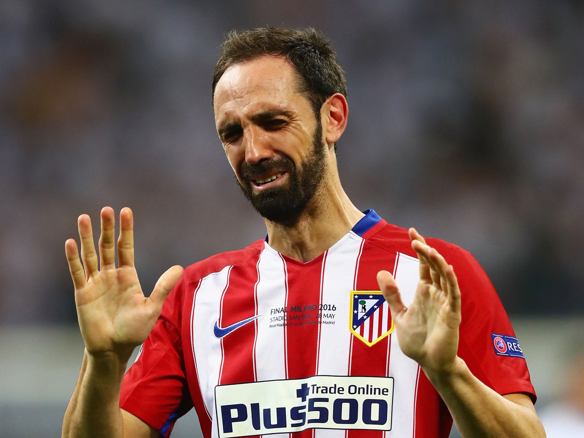 Juanfran asked for forgiveness from Atletico's support following the defeat