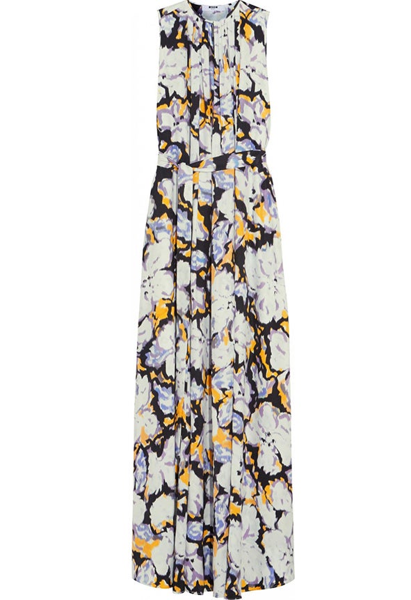 Silk gown, £930, MSGM, at net-a-porter.com