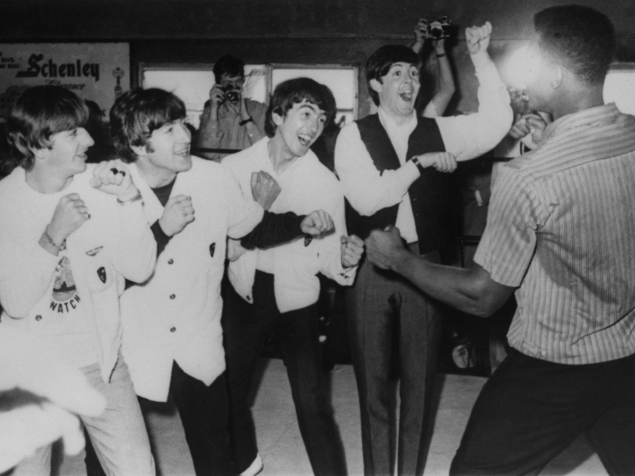 The Beatles with Muhammad Ali Miami, Florida, in February 1964