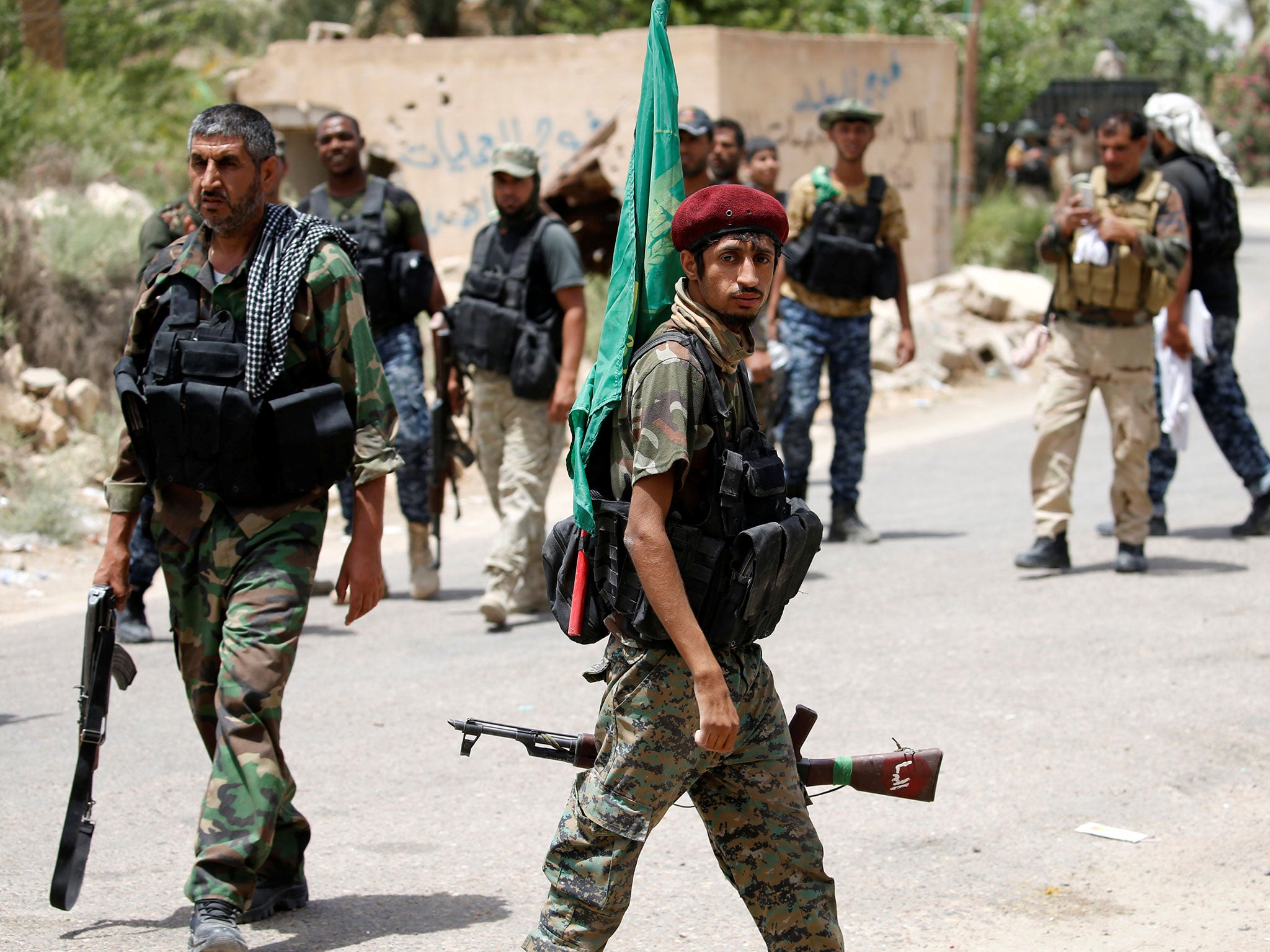 Shia militias fought Isis alongside Iraqi forces in Fallujah, Iraq, 4 June, 2016