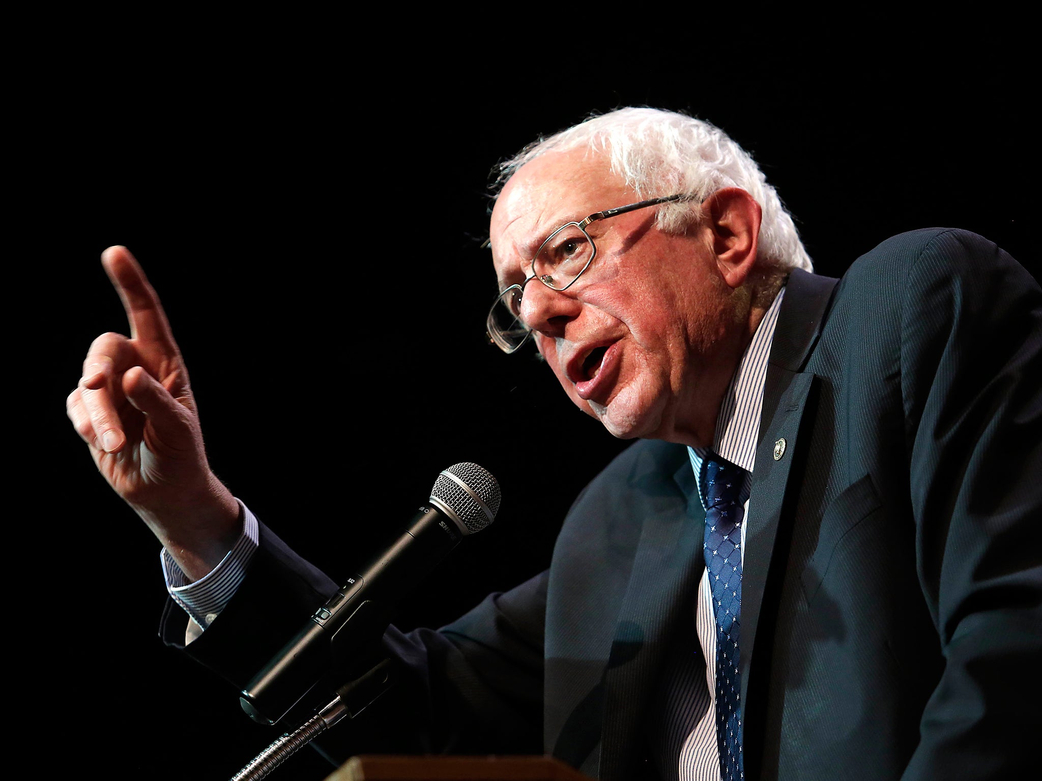 Bernie Sanders described himself as a 'bit of a boxing' fan as he paid tribute to Muhammad Ali